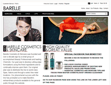 Tablet Screenshot of barellecosmetics.com